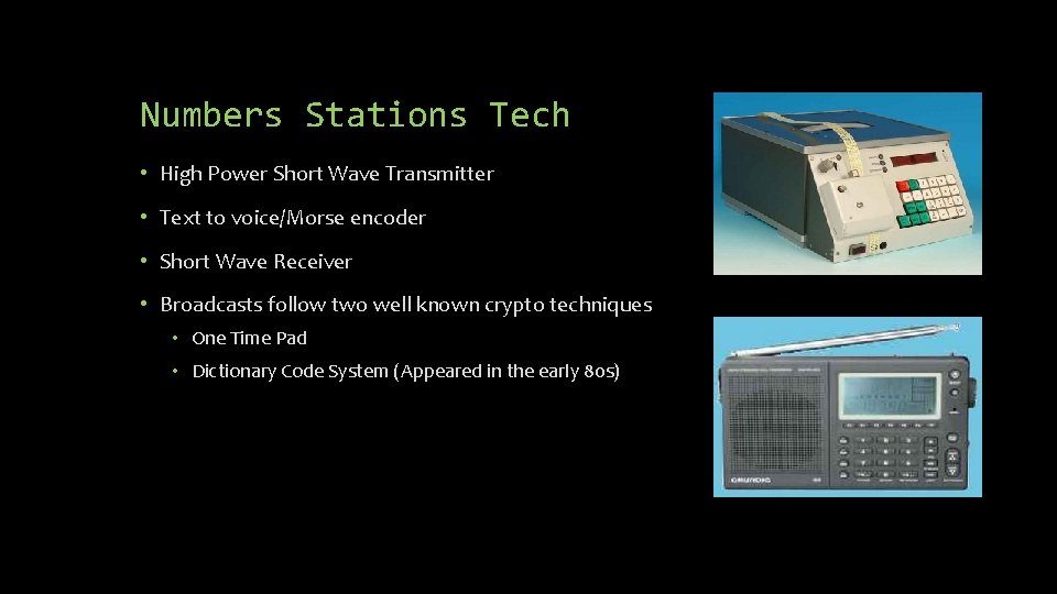 Numbers Stations Tech • High Power Short Wave Transmitter • Text to voice/Morse encoder