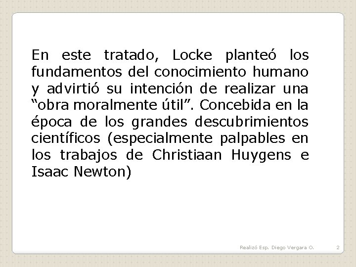 John Locke Ensayo sobre el entendimiento humano Realiz