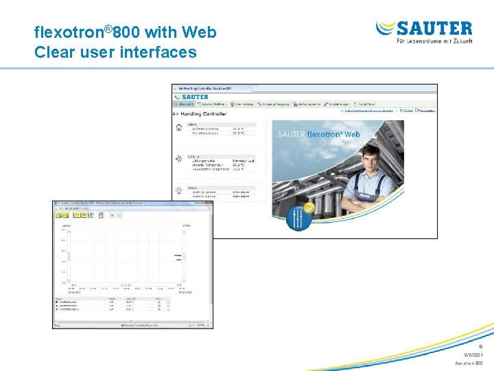 flexotron® 800 with Web Clear user interfaces 18 9/3/2021 flexotron 800 