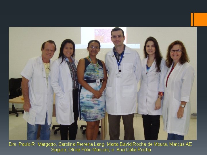 Drs. Paulo R. Margotto, Carolina Ferreira Lang, Marta David Rocha de Moura, Marcus AE