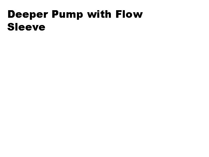 Deeper Pump with Flow Sleeve 