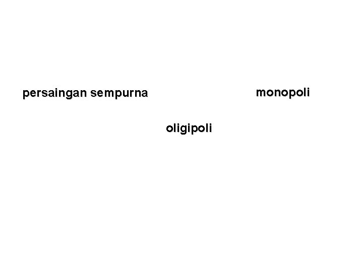 monopoli persaingan sempurna oligipoli 