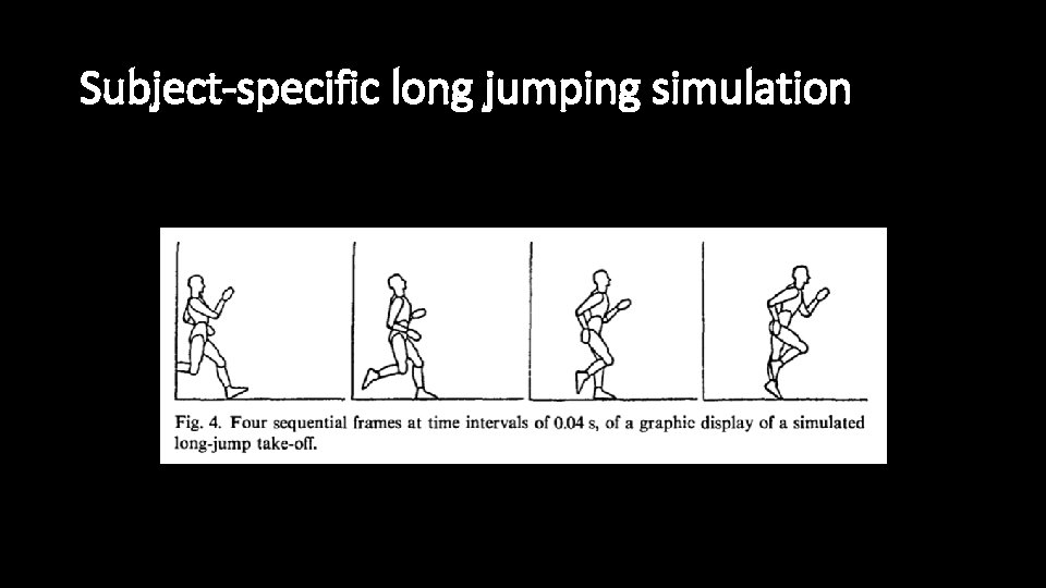 Subject-specific long jumping simulation 