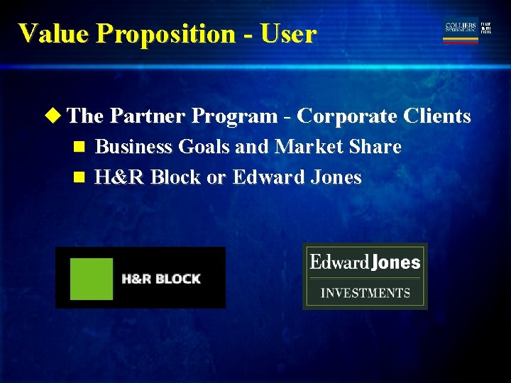 Value Proposition - User u The Partner Program - Corporate Clients n Business Goals