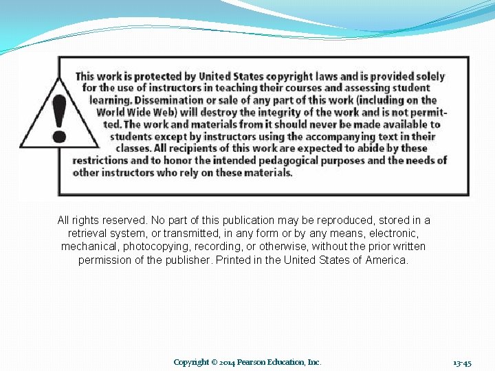 All rights reserved. No part of this publication may be reproduced, stored in a