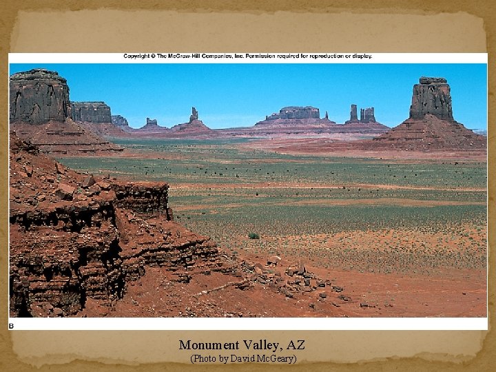 Monument Valley, AZ (Photo by David Mc. Geary) 