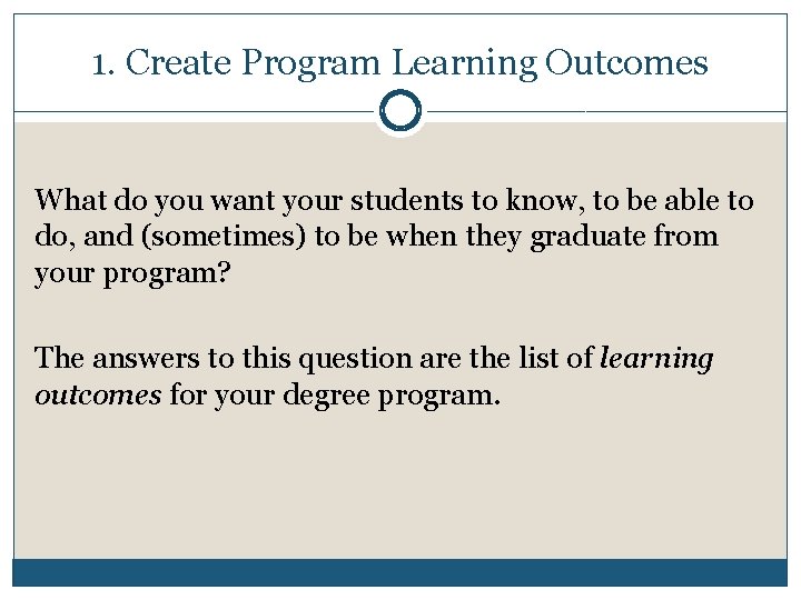 Program Assessment Plans Step by Step MUS ASSESSMENT