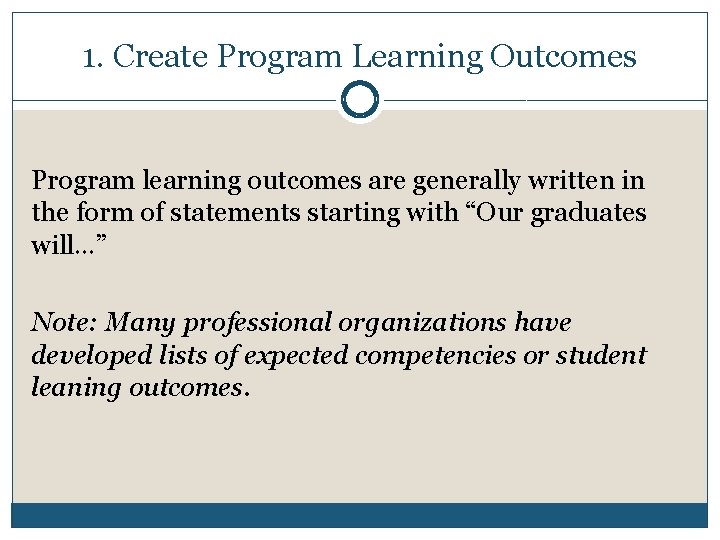 Program Assessment Plans Step by Step MUS ASSESSMENT