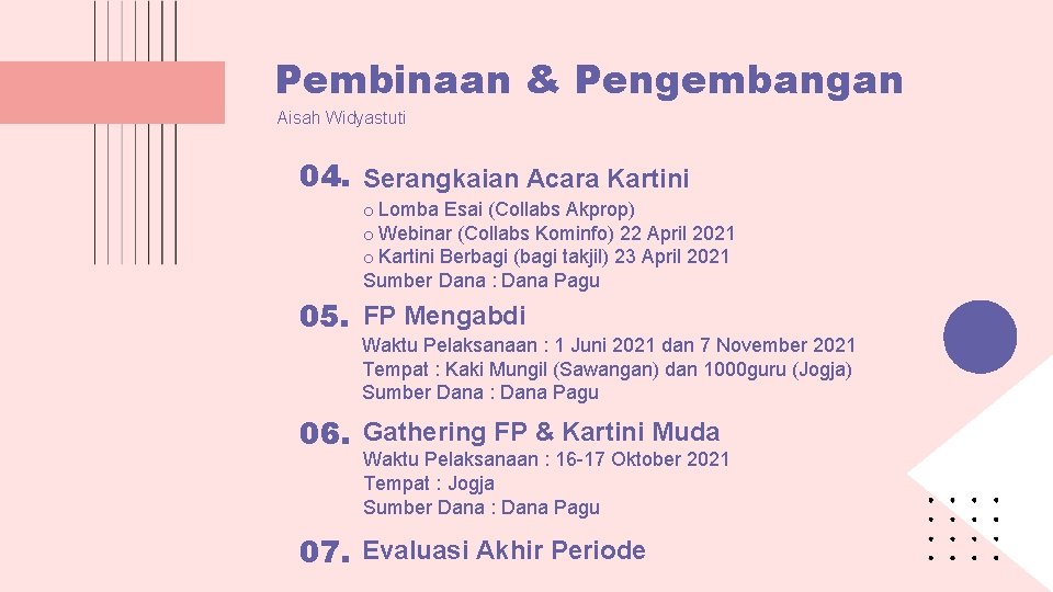 Pembinaan & Pengembangan Aisah Widyastuti 04. Serangkaian Acara Kartini o Lomba Esai (Collabs Akprop)