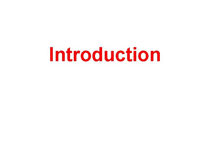 Introduction 