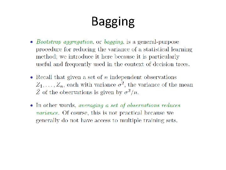 Bagging 