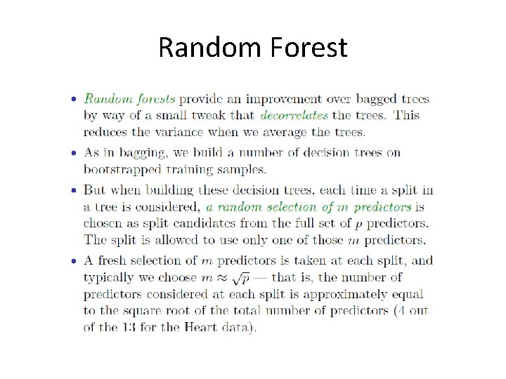 Random Forest 