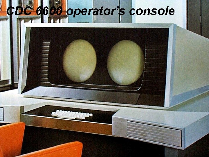 CDC 6600 operator’s console Cray 