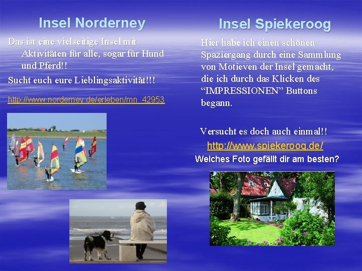 Insel Norderney Das ist eine vielseitige Insel mit Aktivitäten für alle, sogar für Hund