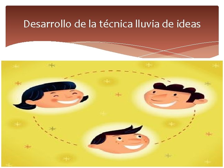 Desarrollo de la técnica lluvia de ideas 