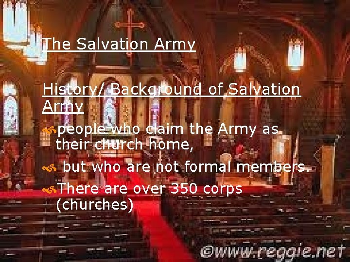 The Salvation Army History/ Background of Salvation Army people who claim the Army as