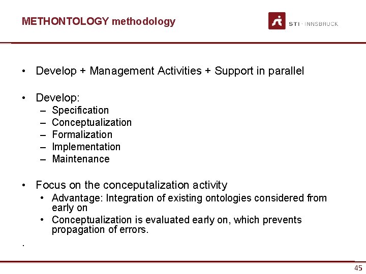 METHONTOLOGY methodology • Develop + Management Activities + Support in parallel • Develop: –