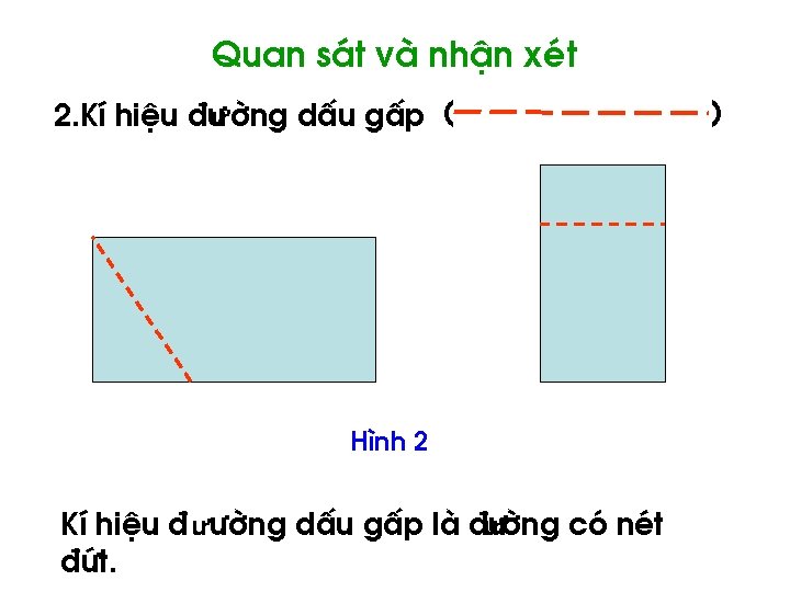 Quan s¸t vµ nhËn xÐt 2. KÝ hiÖu ® ưêng dÊu gÊp ( H×nh