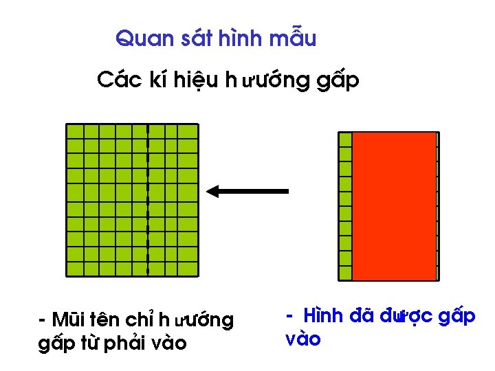 Quan s¸t h×nh mÉu C¸c kÝ hiÖu h ư íng gÊp - Mòi tªn