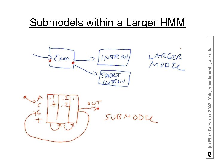 63 (c) Mark Gerstein, 2002, Yale, bioinfo. mbb. yale. edu Submodels within a Larger