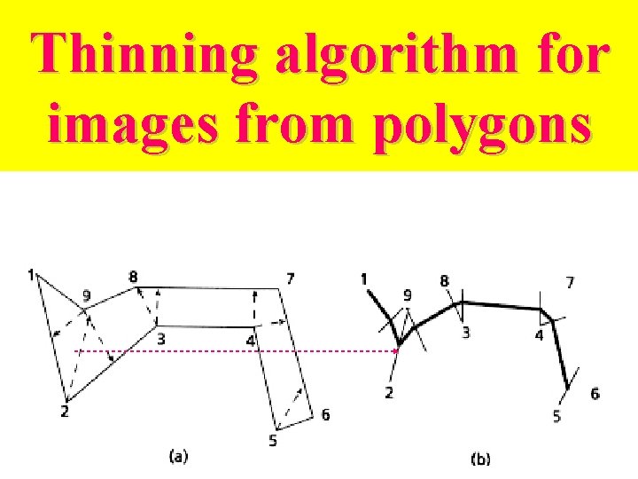 Thinning algorithm for images from polygons Thinning algorithm for images from polygons