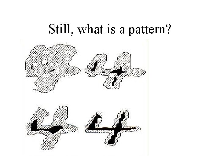 Still, what is a pattern? Still, what is a pattern?