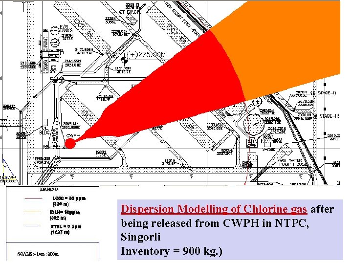 Dispersion Modelling of Chlorine gas after being released from CWPH in NTPC, Singorli Inventory