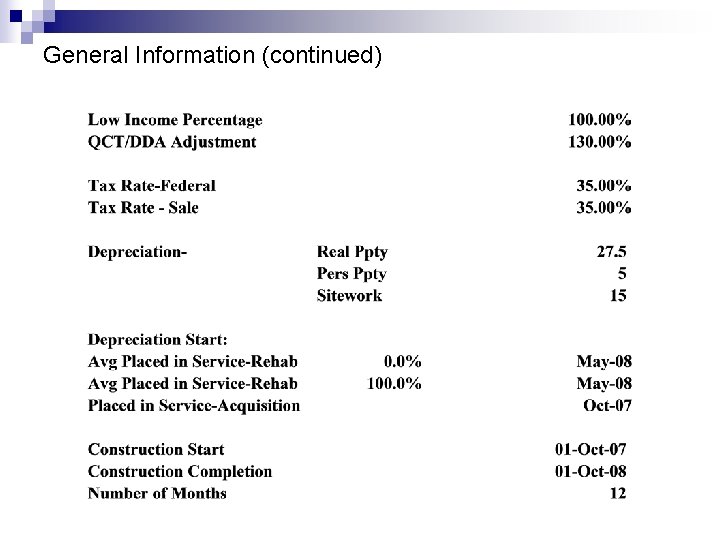 General Information (continued) 