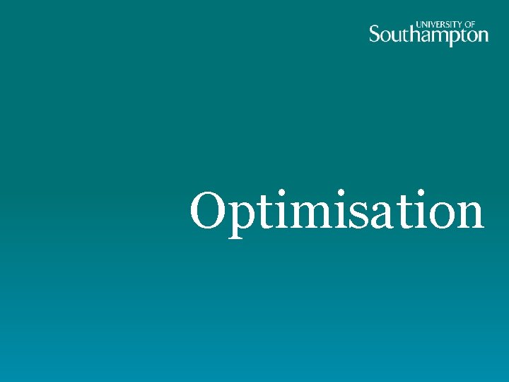Optimisation 