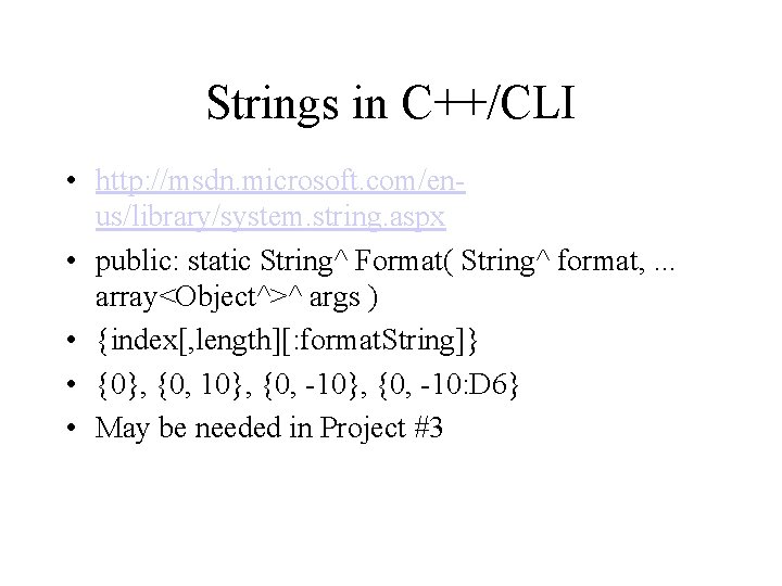 Controls in CCLI 3 List Box Property Selection