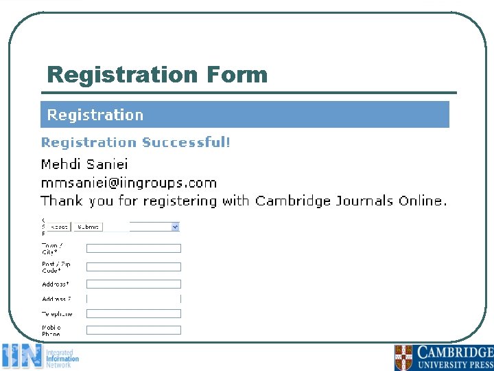 Registration Form 