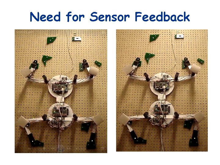 Need for Sensor Feedback 