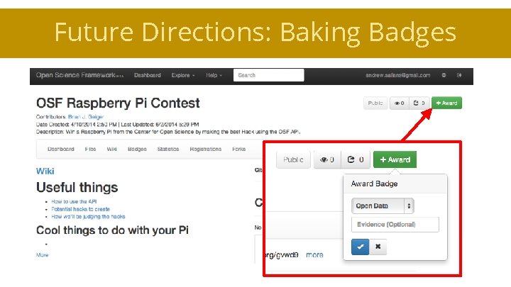 Future Directions: Baking Badges 