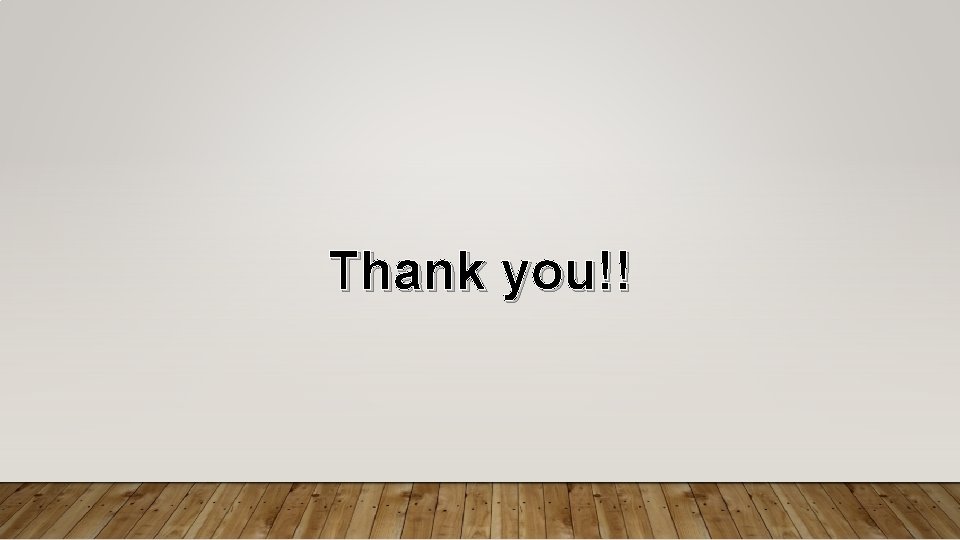 Thank you!! 