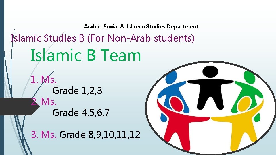 Arabic, Social & Islamic Studies Department Islamic Studies B (For Non-Arab students) Islamic B