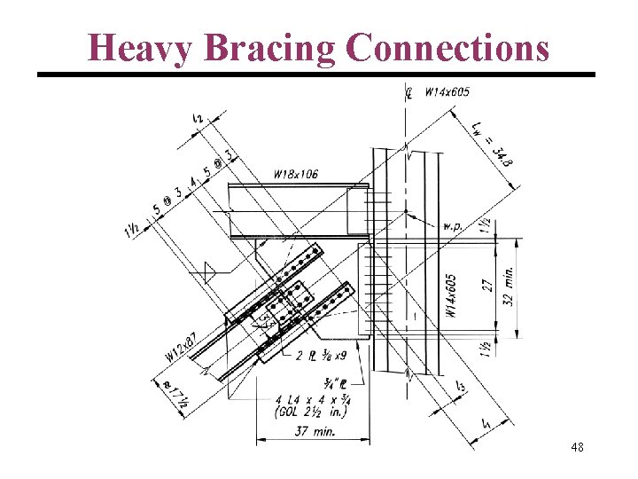 Heavy Bracing Connections 48 