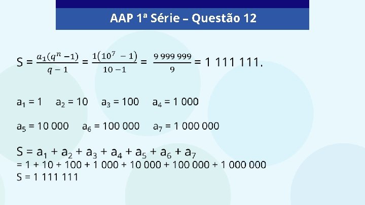 AAP 1ª Série – Questão 12 