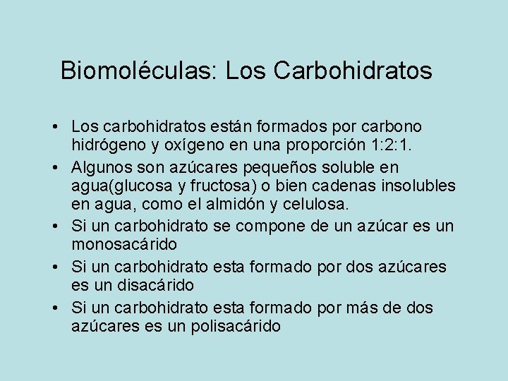 Biomolculas Orgnicas Molculas orgnicas Compuestos orgnicos Son aquellas