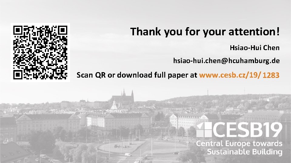 Thank you for your attention! Hsiao-Hui Chen hsiao-hui. chen@hcuhamburg. de Scan QR or download