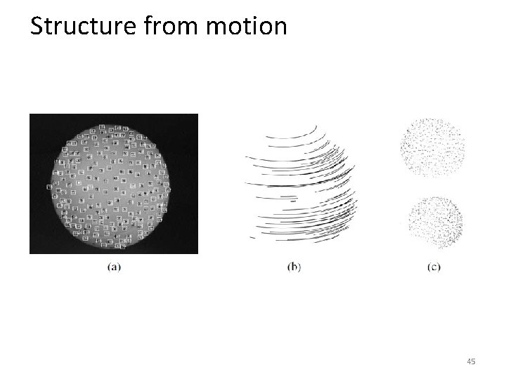 Structure from motion 45 