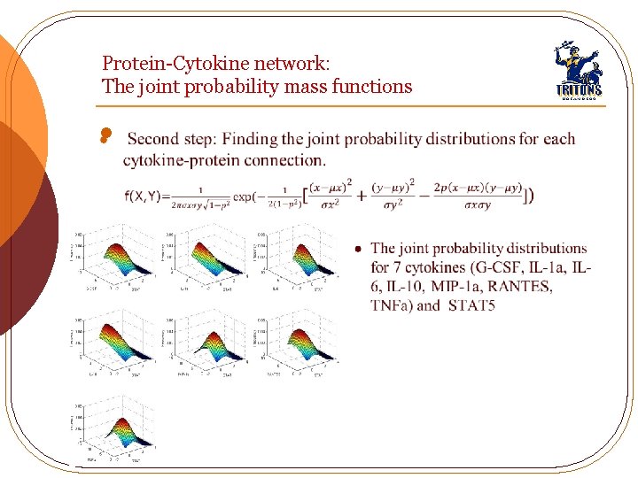 Protein-Cytokine network: The joint probability mass functions l 