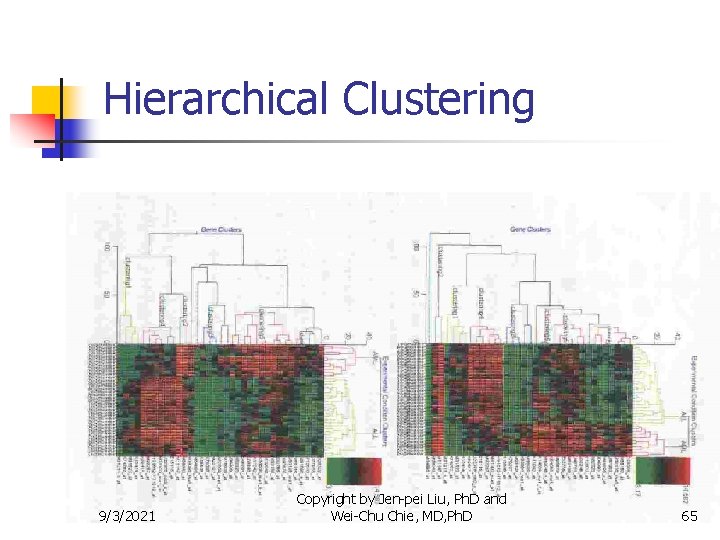 Hierarchical Clustering 9/3/2021 Copyright by Jen-pei Liu, Ph. D and Wei-Chu Chie, MD, Ph.