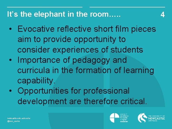 It’s the elephant in the room…. . • Evocative reflective short film pieces aim