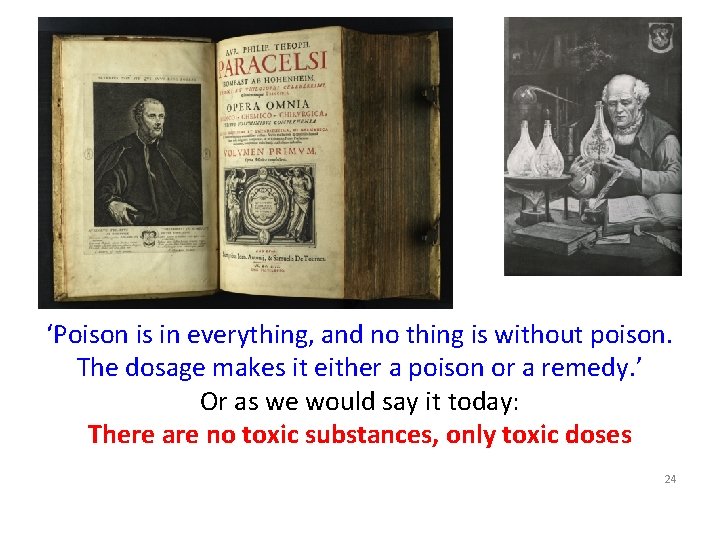 ‘Poison is in everything, and no thing is without poison. The dosage makes it
