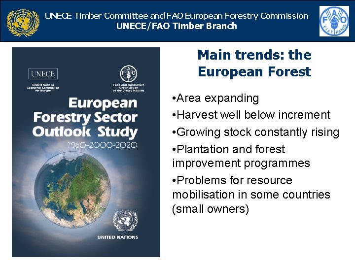 UNECE Timber Committee and FAO European NECE/FAO Timber Branch Forestry Commission UNECE/FAO Timber Branch