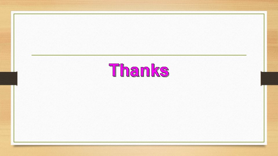 Thanks 