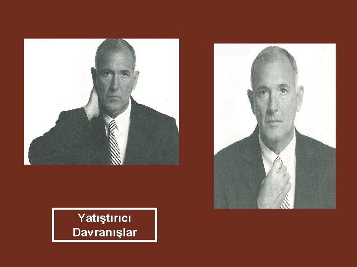 Yatıştırıcı Davranışlar 