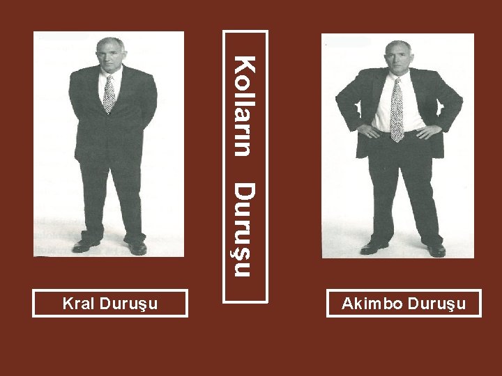 Kolların Duruşu Kral Duruşu Akimbo Duruşu 