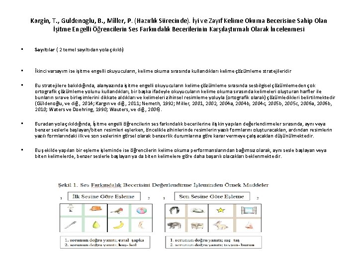 Kargin, T. , Guldenoglu, B. , Miller, P. (Hazırlık Sürecinde). İyi ve Zayıf Kelime