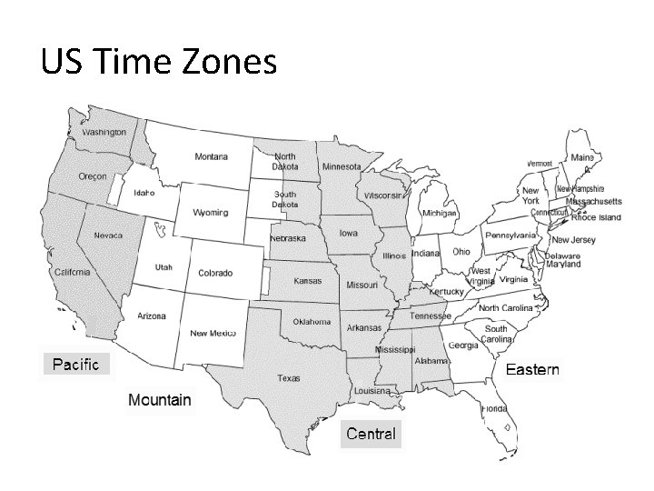 US Time Zones 